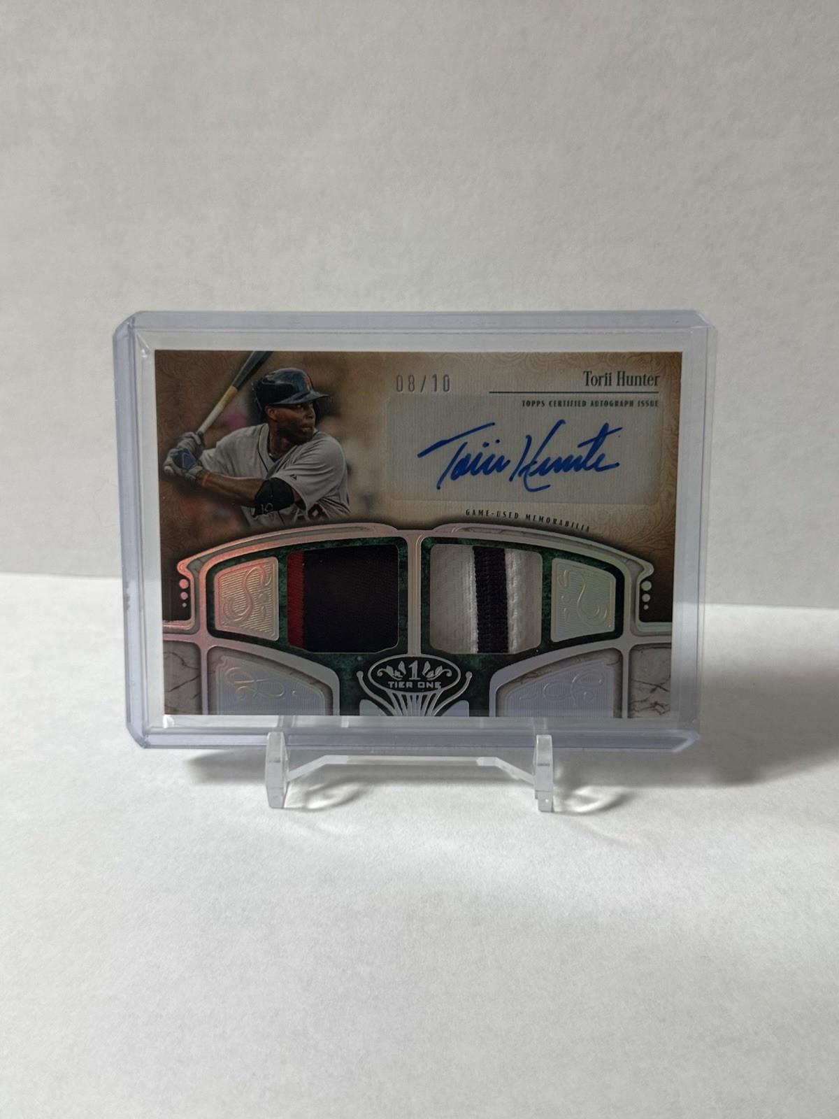 2026 Topps Tier One Tori Hunter Duel Relic Auto /10