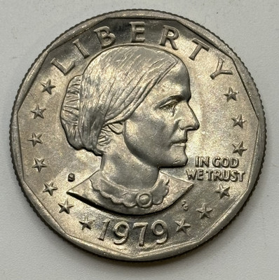 1979 S Susan B Anthony SBA $1 One Dollar Coin BU Uncirculated X-493