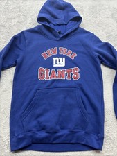 New York Giants NFL Classic Hoodie Youth Boys L 14/16 Blue New Without Tags
