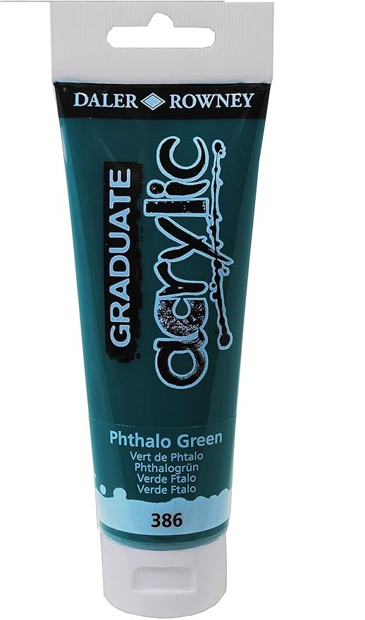 DALER ROWNEY - COLORE ACRILICO FINE GRADUATE PHTHALO GREEN 120 ML