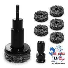 Brake Hub Cleaning Tool with 5 Grinding Heads, Wheel Hub Cleaning Kit for Rust