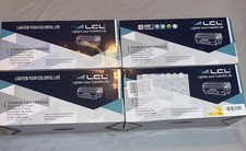 LCL 4 Pack Toner Cartridge Replacements, 1 Yellow, 3 Cyan