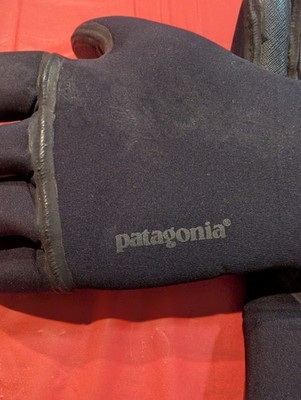 Patagonia R2 R4 Wool Lined Gloves Small Black Neoprene Wetsuit