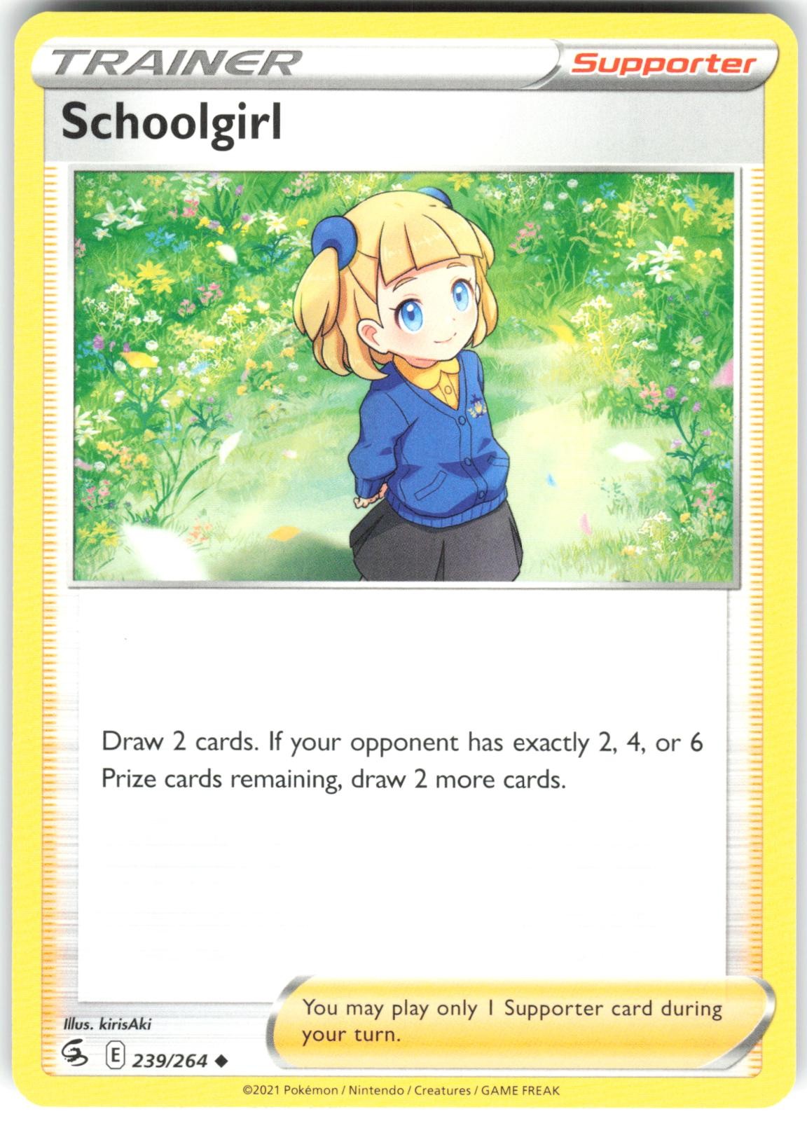 Schoolgirl 239/264 Fusion Strike Pokemon Card NM