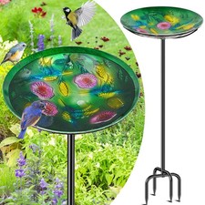 Metal Bird Bath for Outside, Vintage Freestanding Birdbaths  Birdfeeder, Bir...