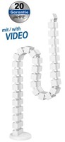 My Wall® Flexible KabelfüHrung, Mit Anpassbarer LäNge Bis 1285 Mm, Weiß