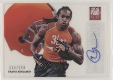2012 Elite Rookie Hard Hats Signatures 116/199 Travis Benjamin #55 Auto 0v0