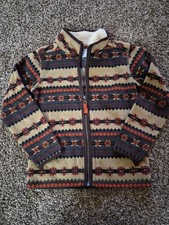 Boys Carter's Size 6 Fleece BrownJacket EUC
