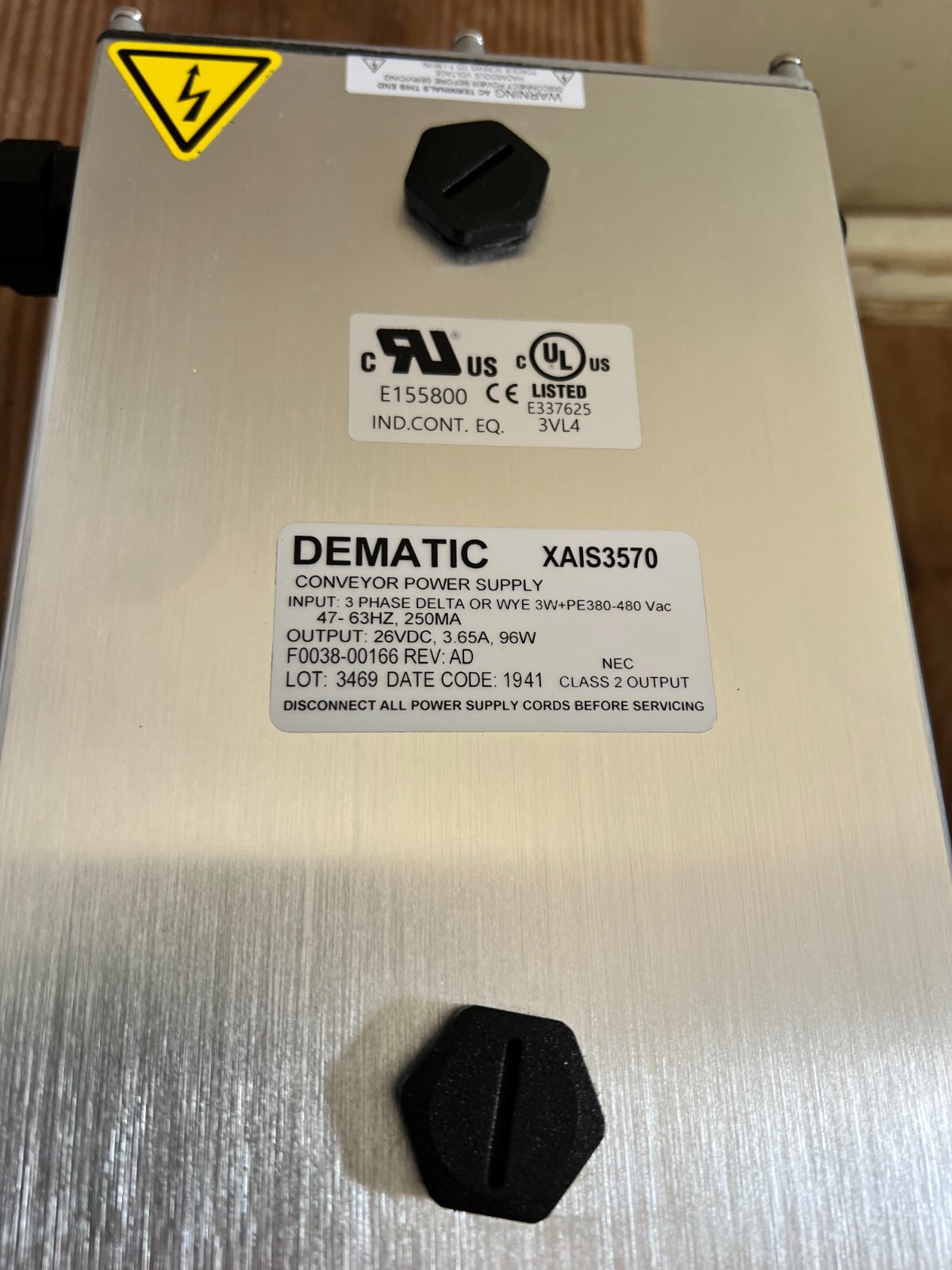 Dematic+XAIS3570+Conveyor+Power+Supply+-+White for sale online | eBay