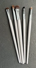 Sephora Gray Eye Makeup Brush Liner Smudge Shadow Set of 5 NEW No Packaging
