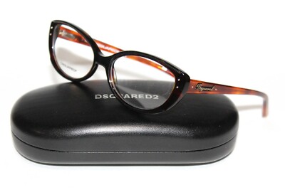 BRAND NEW DSQUARED2 DQ5110 005 TORTOISE AUTHENTIC EYEGLASSES RX 54-17-140 W/CASE