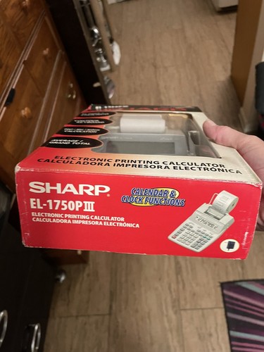 Sharp EL-1750P III Heavy Duty Ribbon Printer Calculator, Brand New In Box - Picture 6 of 12