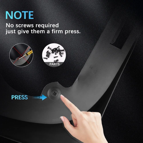New Mud Flaps for Tesla Model Y 2020-2023 No Drilling Required Splash Guards US - Picture 3 of 12