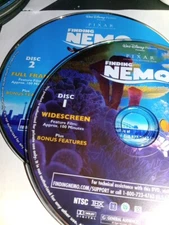 FINDING NEMO 2DISC DVD DISC ONLY USED TESTED FREESHIP NOTRACKING