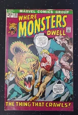 Where Monsters Dwell #13 January Marvel comics Group Raw Low Grade