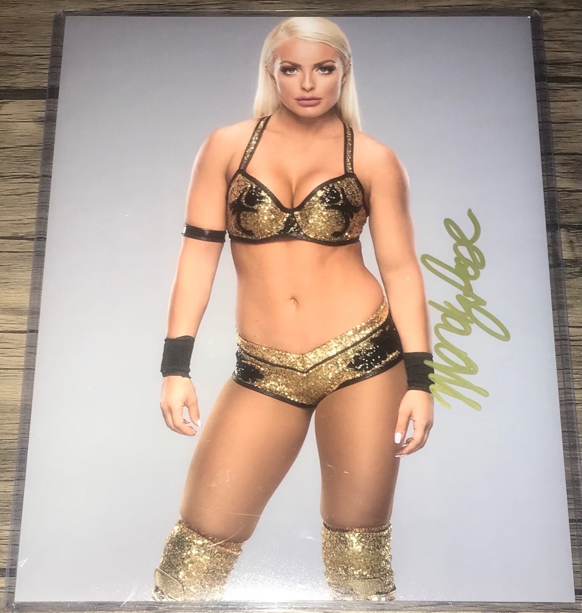 Mandy Rose WWE NXT Signed Autograph 8x10 Photo Certificate 