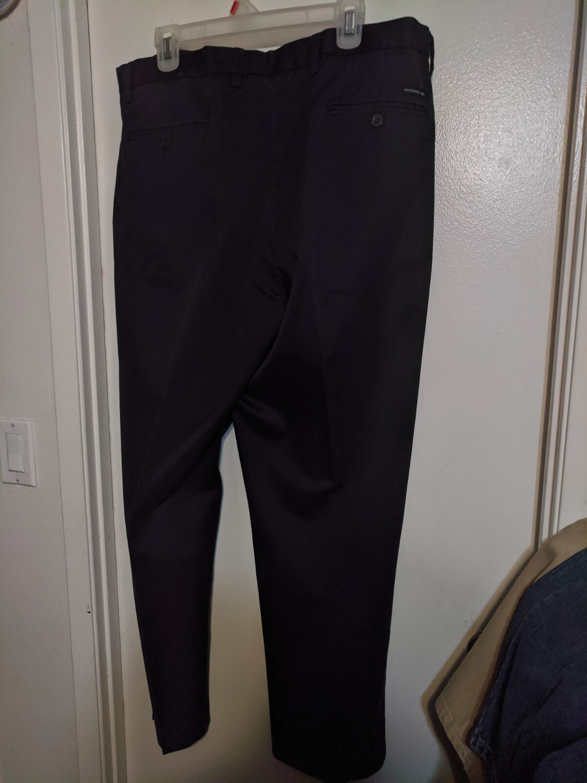 DOCKERS MENS DARK GRAY PANTS ZIPPER POCKETS SIZE 38/32 eBay