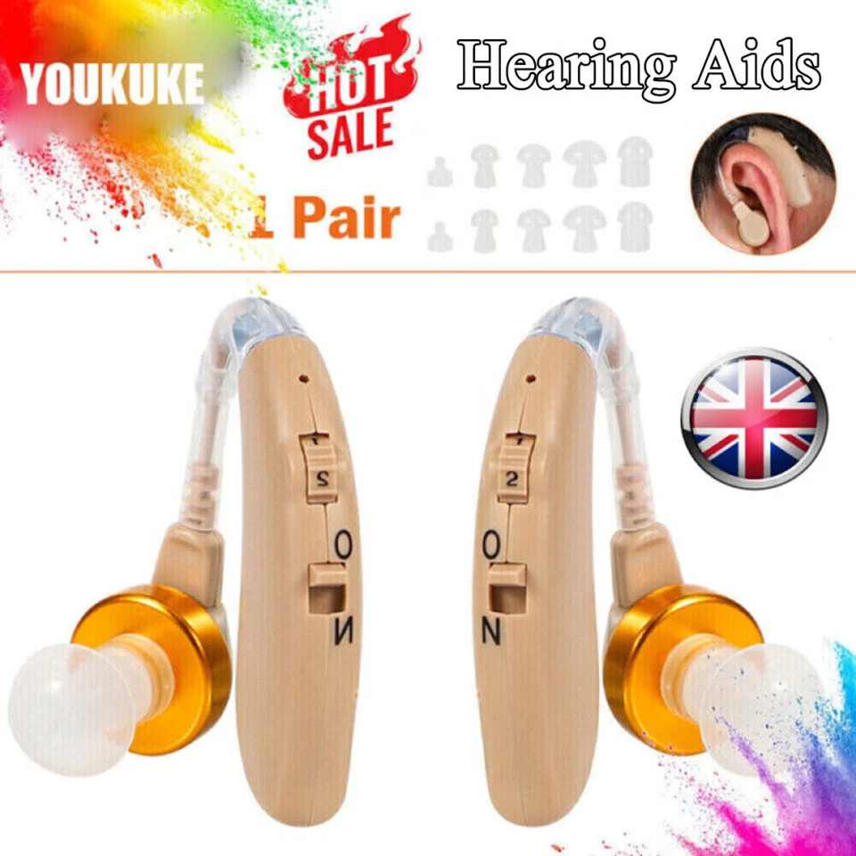 Hearing aids with Batteries for Adults Elderly Portable Digital Sound Amplifiers - Image 3 of 4