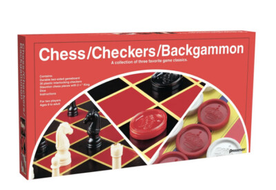 PRESSMAN SCHACH / DAME / BACKGAMMON BRETTSPIELE EINE SAMMLUNG VON DREI KLASSIKERN