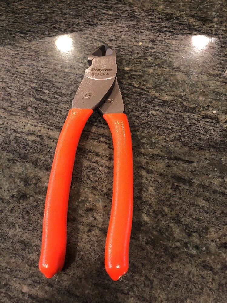 Snap On 87acf vector edge diagonal cutter orange