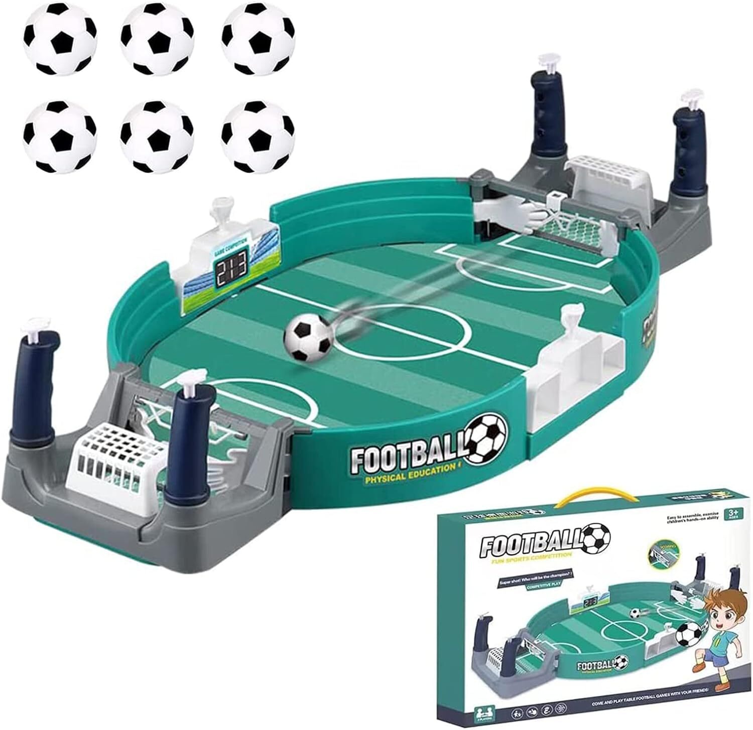 UK Kids Adults Funny Football Table Game Tabletop Soccer Family