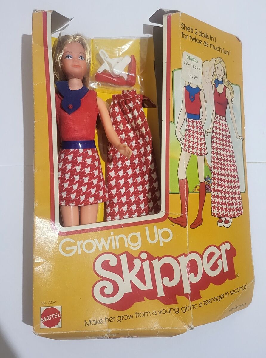 Vintage Mattel Growing up Skipper Doll 1975 