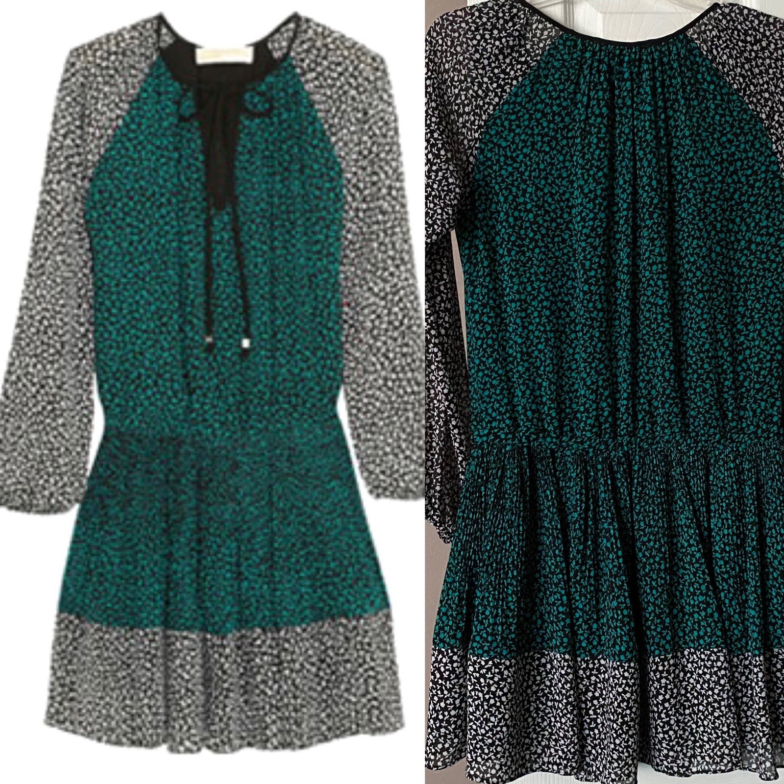 MICHAEL Michael Kors Printed Ruffled Drop Waist D… - image 7