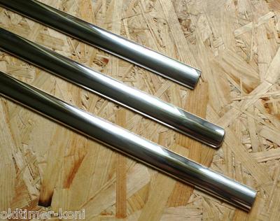Trabant Fender Trim Set, Prepared for Handle Lamp & Reflector, 3 Pcs