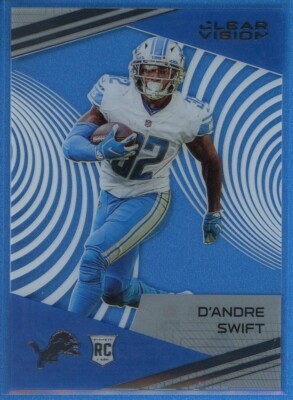 2020 Panini Chronicles Clear View #CV-9 D'Andre Swift Detroit