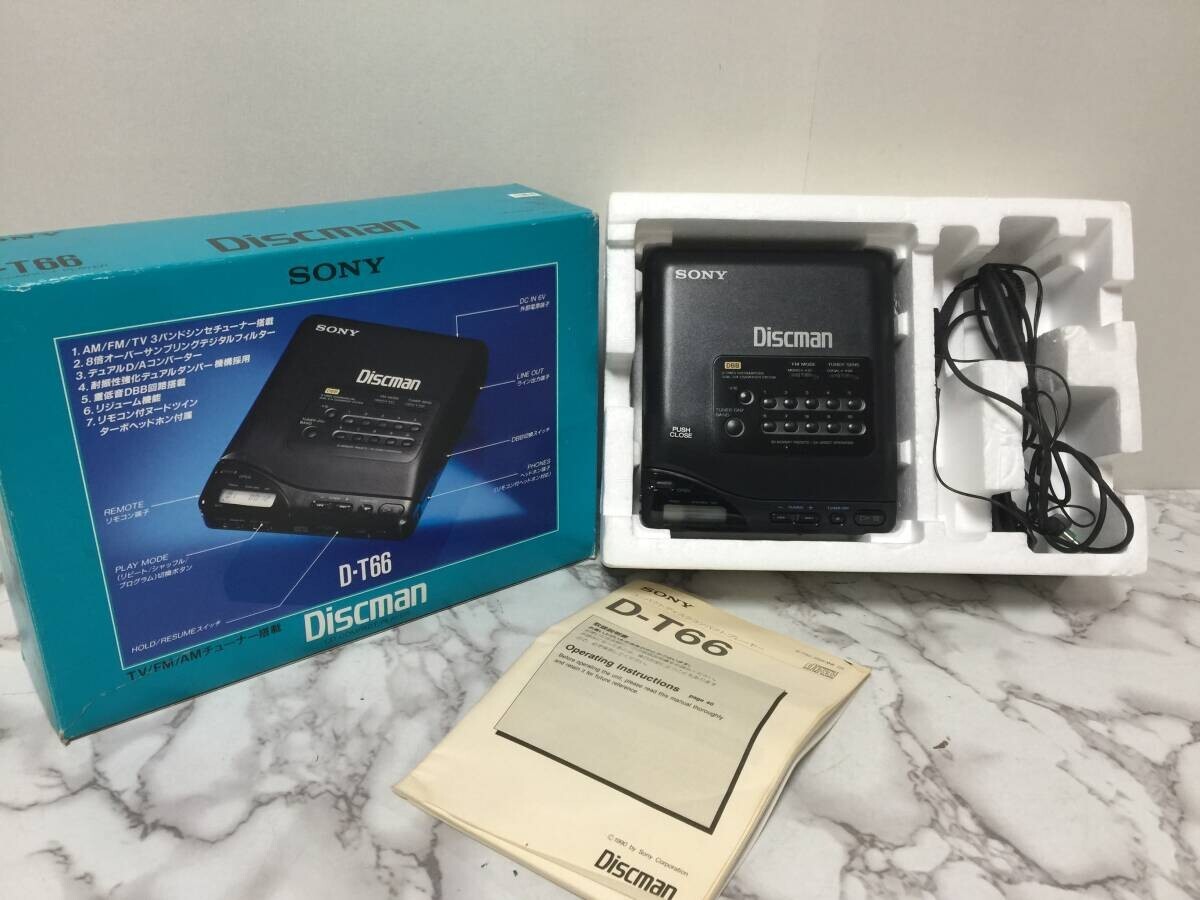 SONY Discman ポータブルCDプレーヤー D-T66 SONY D-T66 Discman CD Compact Player Used | eBay