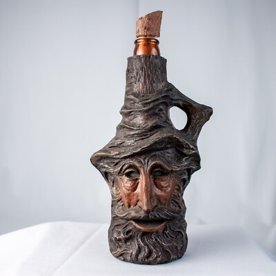 Vintage Handcraft Drunken Tree Old Man Moonshine Bottle Size 10''L x10''D x5''W