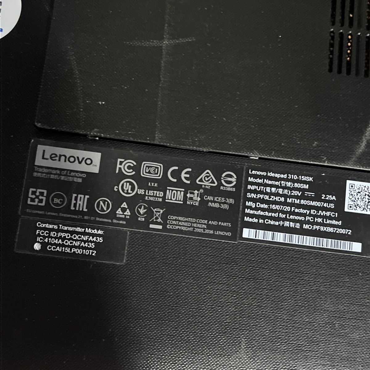 中古 レノボ  LENOVO ideapad 310S chromeOS 82xj002sjp-lsv.jpg