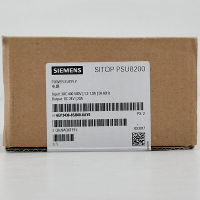 1PC NEW Siemens Power Supply 6EP3436-8SB00-0AY0 IN BOX One year warranty