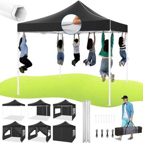 10'x10' Pop up Canopy Tent Hexagonal Frame Heavy Duty Commercial Instant Gazebo - Picture 4 of 58