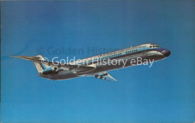 FLUGZEUG AIRLINE ANSICHTSKARTE PLANE PHOTO EAST AIR LINES DOUGLAS DC9 