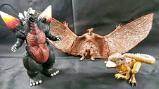 Lot Space Godzilla Figure BANDAI TOHO No Tail Rodan Crack Wing Saw Tooth Baby