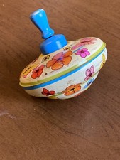 Antique Bryan Ohio Art Co Spinning Tin Toy Top Made In USA 1950/1960's