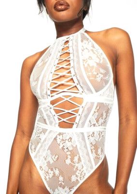 Ann Summers Gr. XS 4-6 Valorant Body Neu & Etikett EU 30-32 Weiß Body