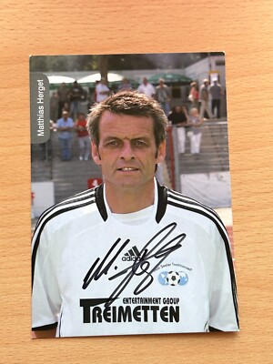 Matthias Herget Uwe Seeler Traditionself Autogrammkarte original signiert #30817