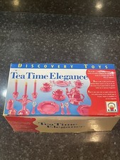 Discovery Toys Tea Time Elegance Shimmering Pink Pretend Playset Complete 2003