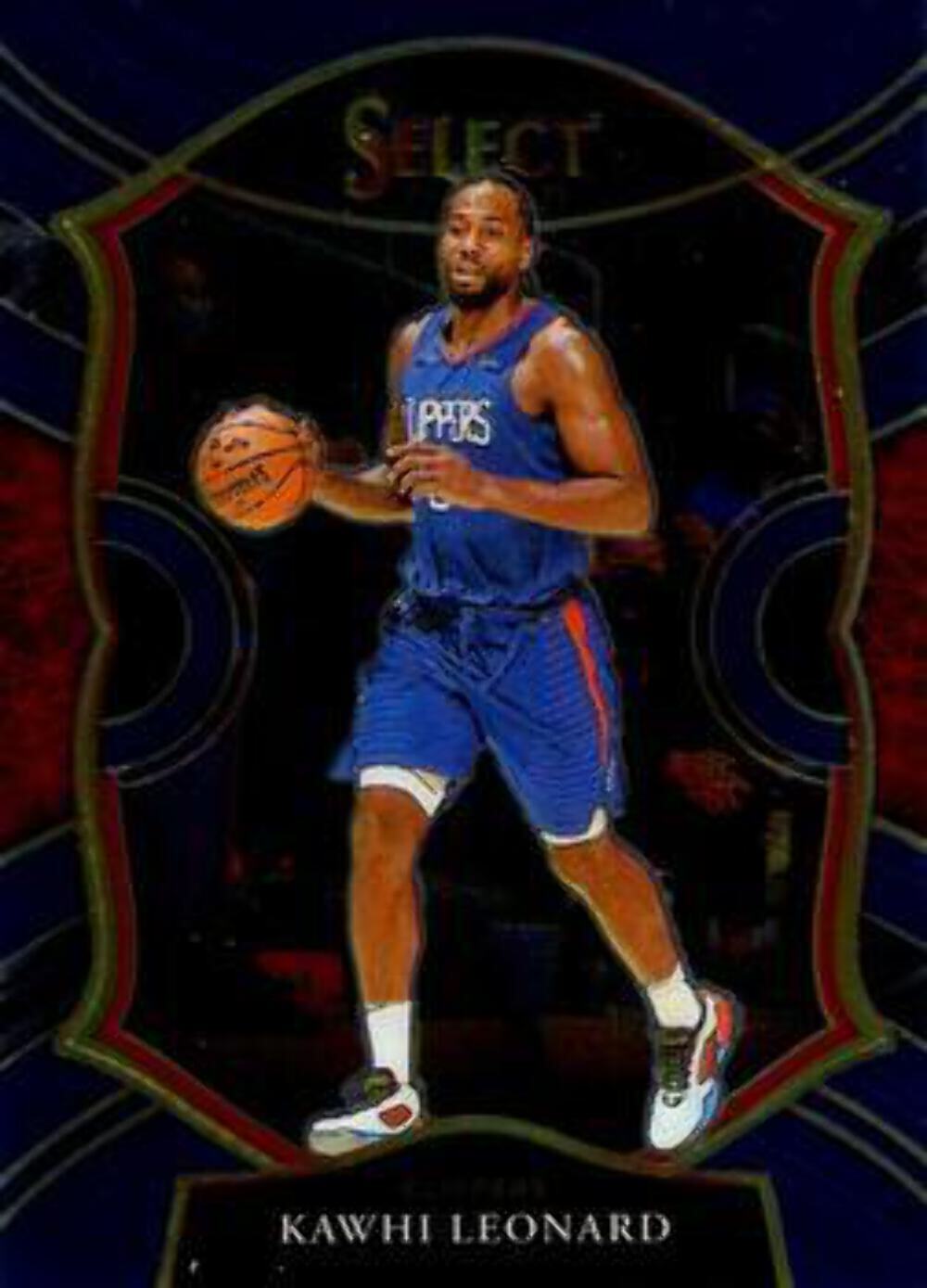 #37 Kawhi Leonard - Los Angeles Clippers - 2020-21 Panini Select - Blue Basketba