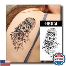 UBICA Semi Permanent Tattoos for Women, 2 Sheets Large Temporary Fake Tattoo,