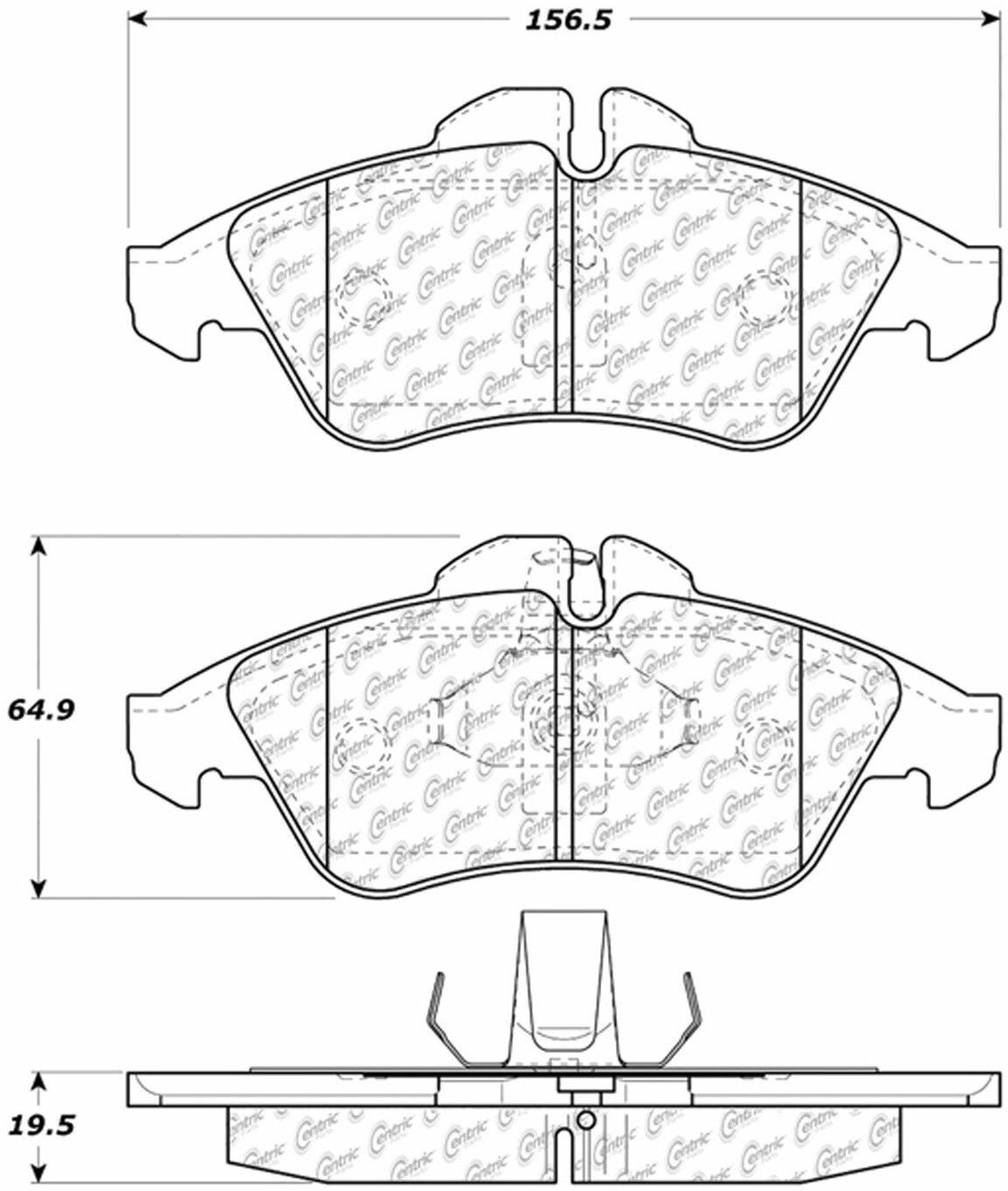 BRAND NEW CTEK FRONT BRAKE PADS 102.09500 / D950 FITS VEHICLES LISTED ...
