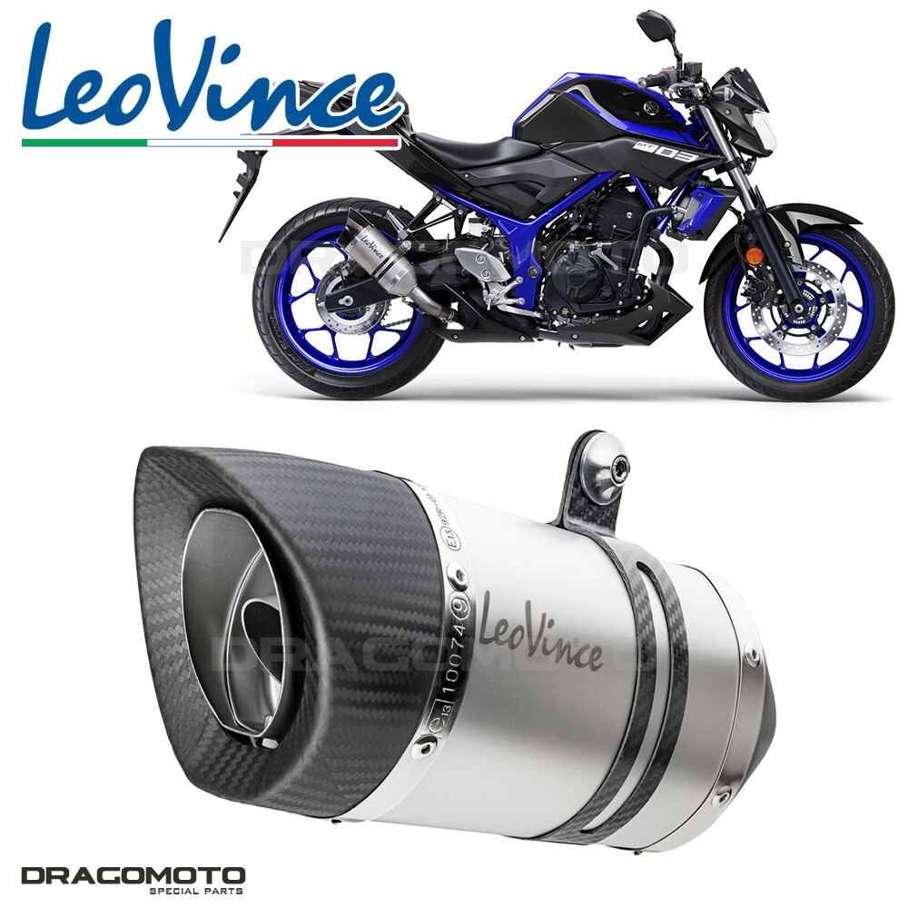 Échappement Leovince LV Pro en carbone pour optimiser la Yamaha YZF-R3