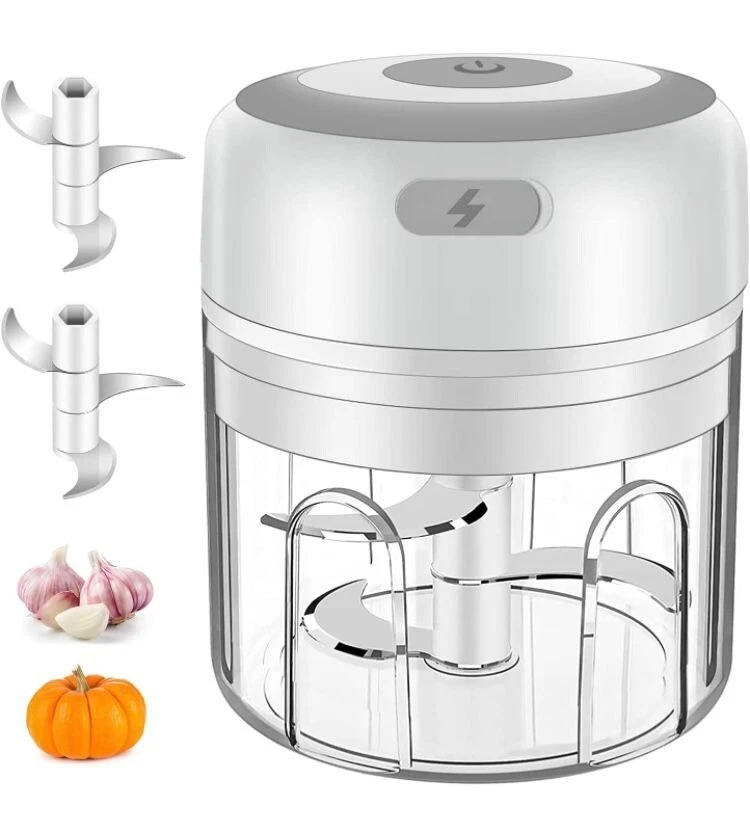 🔥 Electric Garlic Crusher, Mini Chopper, Cordless Portable Crusher