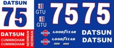  75 Datsun 240Z IMSA 1/64th HO Scale Slot Car Decals