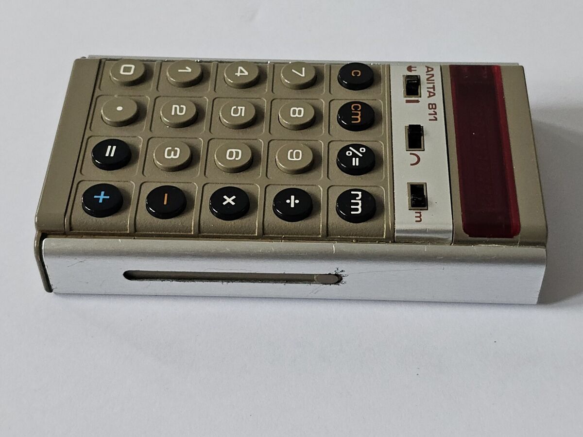 Anita 811 Sumlock Calculator RED LED Made in England NON Anita 811 Sumlock Calculator RED LED Made in England NON