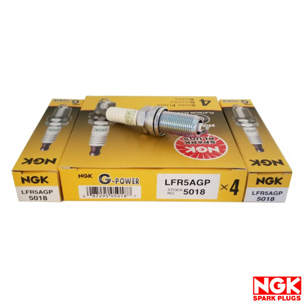NEW NGK G-Power Platinum Spark Plugs Set of 6 LFR5AGP / 5018