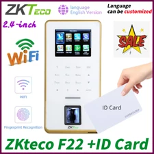 ZKteco F22 Wifi ID  Fingerprint System Access Control Time Attendance System
