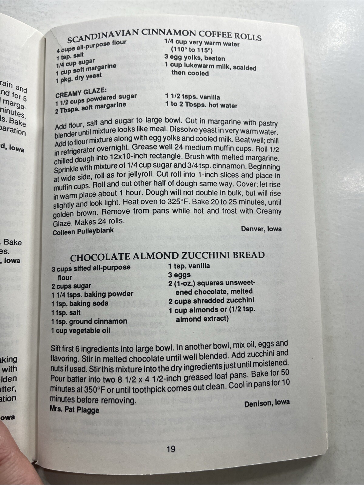 Iowa Holiday Cookbook Christmas ethnic Dutch Letters St. Nicholas cookie Vintage